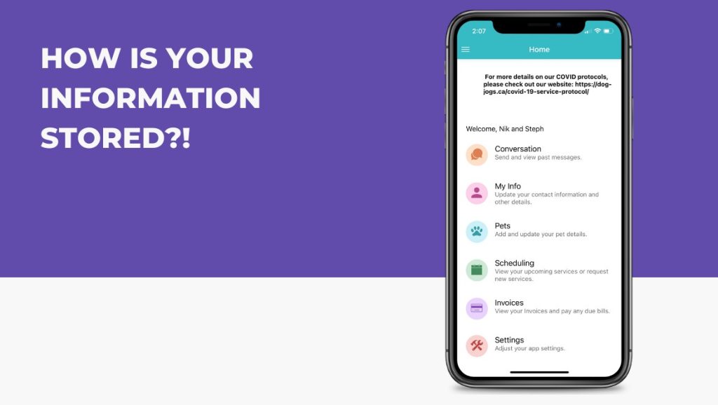 Storing Client Information